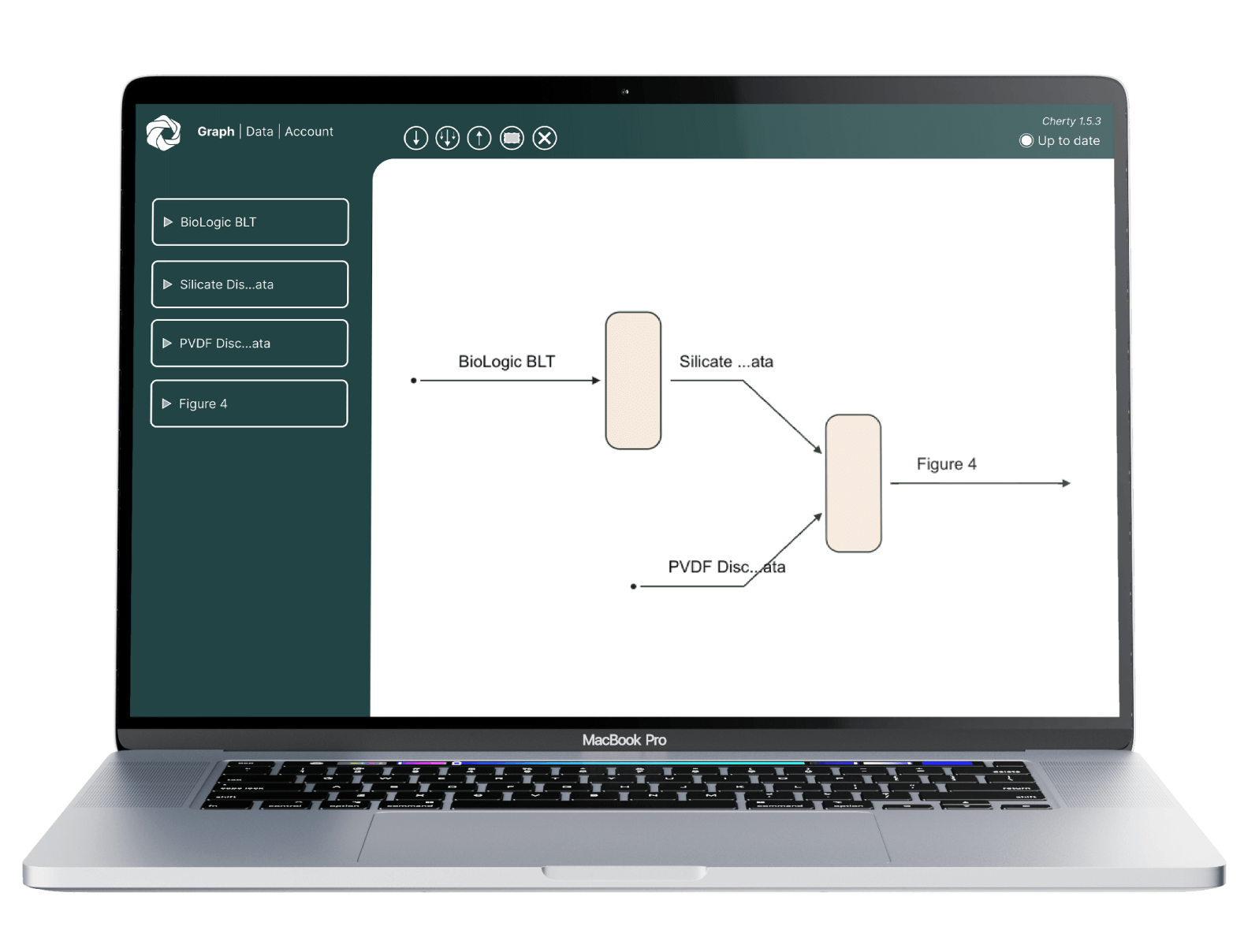 A screenshot of a data graph in app